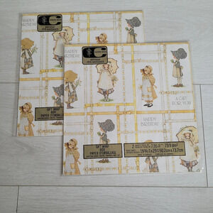 3/$25 NWT Carlton Cards Vintage Holly Hobbie Gift Wrap Wrapping Paper Canada